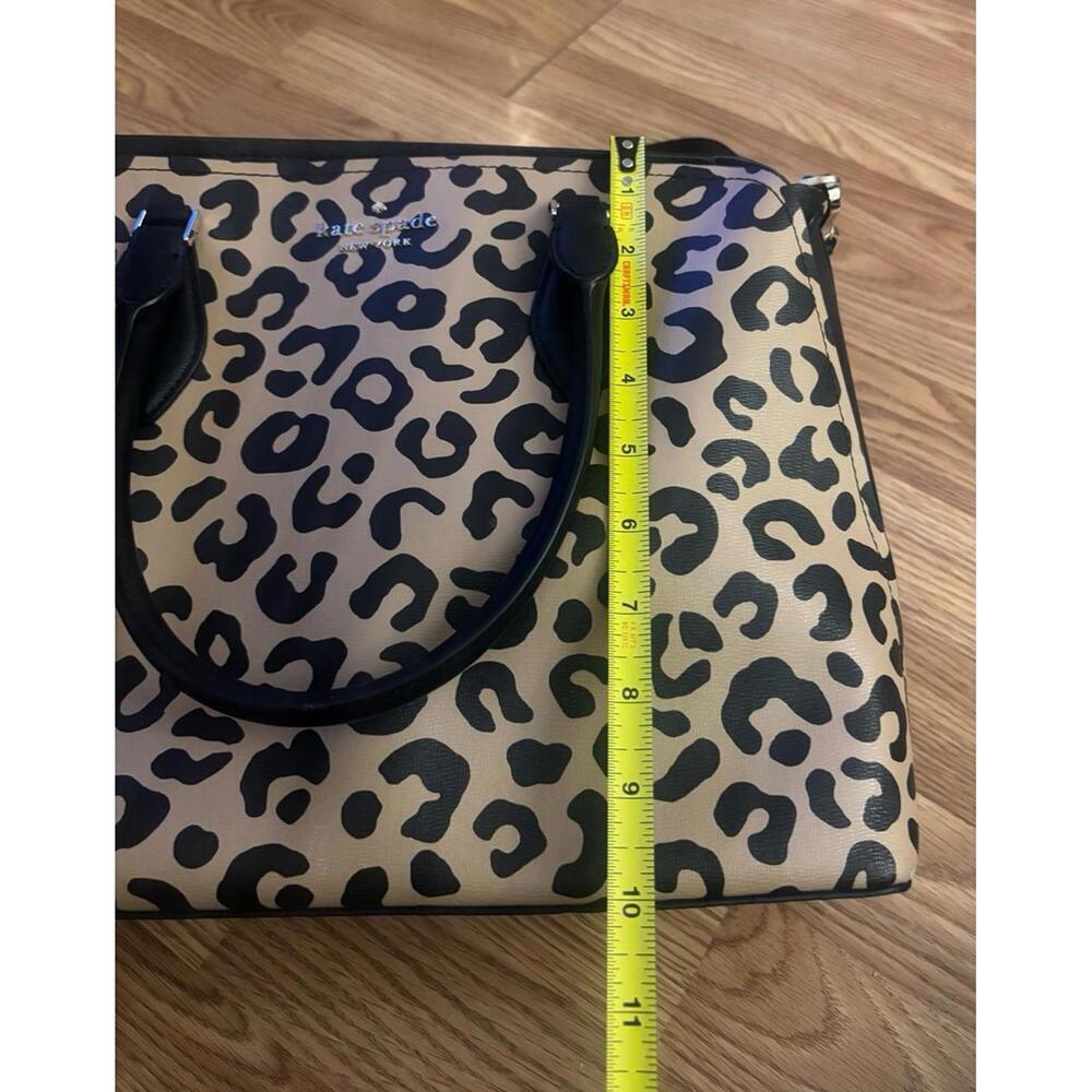 Kate Spade Darcy Leopard Large Satchel Shoulder Handbag - Picture 5 of 9